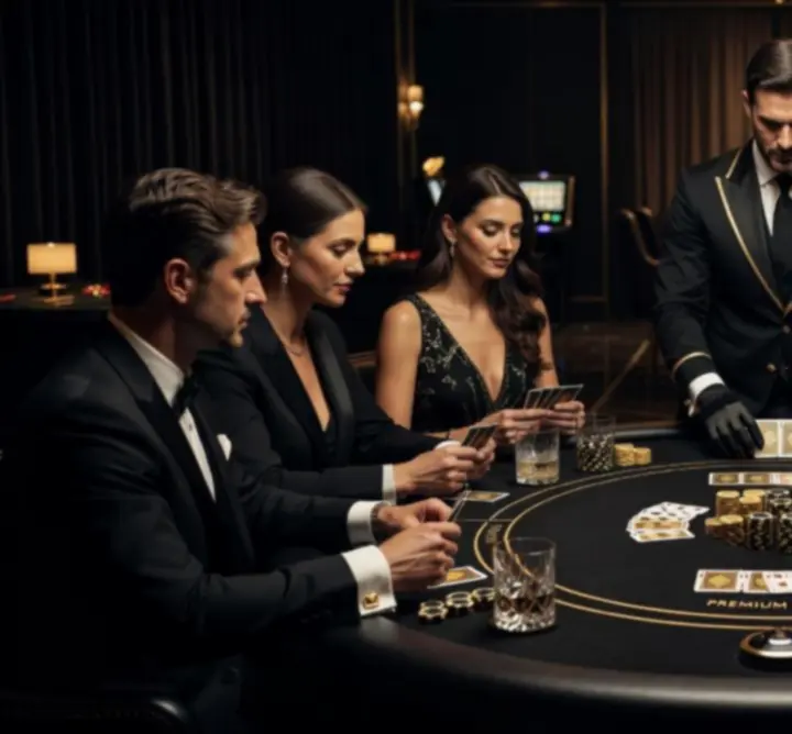 Privát poker asztal exkluzív rendezvényhelyszínen